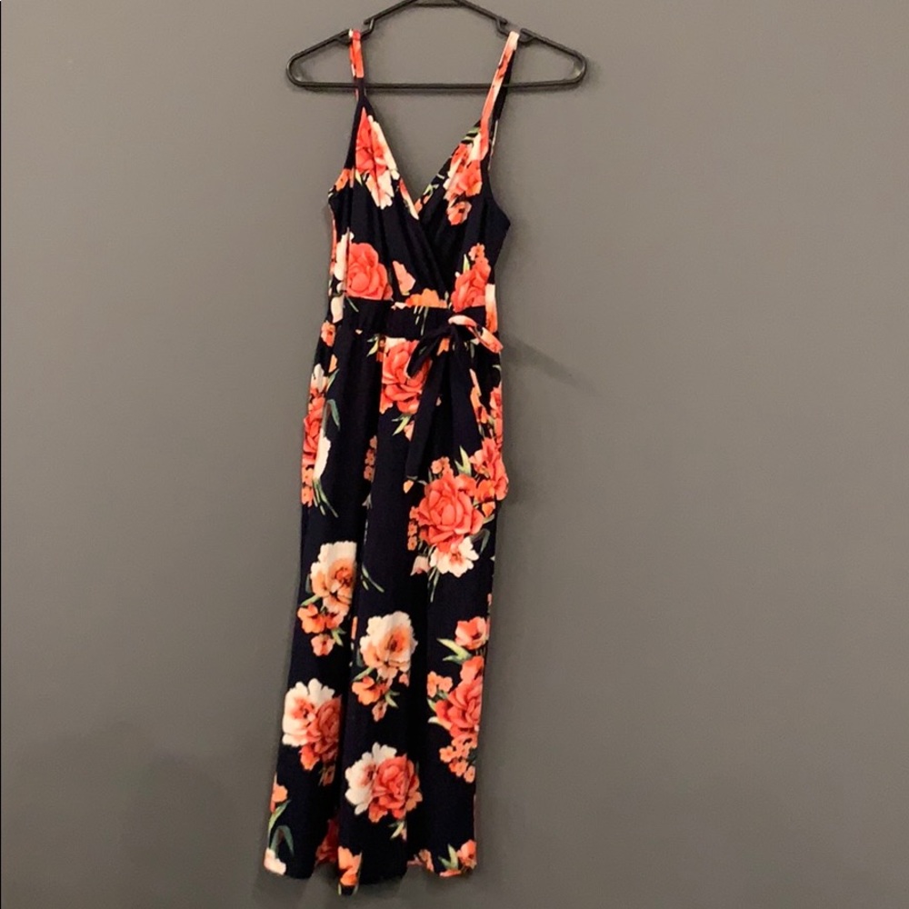 MID Calf floral Jumpsuit